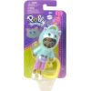 Mattel Polly Pocket: Hoodie Buddy - Cat Dark Skin Doll (HKV99)