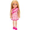 Mattel Barbie: Chelsea with Checked Dress  Blonde Hair Doll (HXM95)