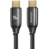 USAMS   USAMS Kabel pleciony U82 USB-C na USB-C 2m 240W PD 3.1 Fast Charging czarny/black SJ581USB01 (US-SJ581)