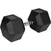 Rebel Hantel żeliwny gumowany HEX 37,5 kg REBEL ACTIVE