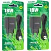 KAKUSIGA KSC-917 lādētājs | 18W | 3A + USB-C kabelis 1m melns