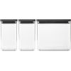 BRABANTIA uzglabāšanas kārbu komplekts Tasty+, 3 gab., Dark Grey - 230707