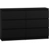 Top E Shop Topeshop M6 120 CZERŃ chest of drawers