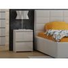 Top E Shop Topeshop M2 BIEL POŁYSK FRONT nightstand/bedside table 2 drawer(s) White