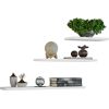 Top E Shop Topeshop TOBI 3P BIEL shelve Floating shelf Wall mounted Particle board White