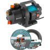 GARDENA garden pump 3000/4 BASIC set (turquoise/black, 600 watts, including suction set, classic hose)