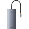 Hub 13in1 Baseus PortalJoy USB-C to HDMI+DP+VGA+C+USB+PD+RJ45+SD/TF+3.5mm (grey)