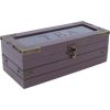 Tea box HAZEL 24x10xH9cm, burgundy red