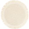 Table mat SUZAN D38cm jute, white