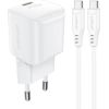 Acefast   Acefast A77 Mini PD 30W GaN wall charger + USB-C cable - white