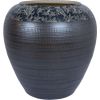 Ceramic vase TITAN STONE H40cm, brown