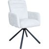 Chair BATUL rotating, linen white