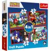 TREFL SONIC Pužļu komplekts 4in1 Sonic