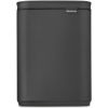BRABANTIA atkritumu tvertne Bo, 4L, Mineral Infinite Grey - 233708