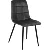 Chair CHILLI brownish gray velvet