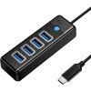 Orico HUB USB-C to 4x USB 3.0 5Gbps 0,15m Black