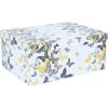 Box DIANA-10, with a lid 19x13xH8cm, white/butterfly