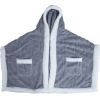 Plaid with hood MONNA grey