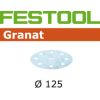 Festool Smilšpapīrs ekscentra slīpmašīnai Granat; 125 mm; P1000; 50 gab.