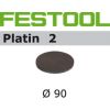Festool Smilšpapīrs ekscentra slīpmašīnai Platin 2; 90 mm; P500; 15 gab.