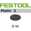 Festool Smilšpapīrs ekscentra slīpmašīnai Platin 2; 90 mm; P2000; 15 gab.