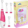 Szczoteczka Seago Szczoteczka soniczna dla dzieci SEAGO, kolor różowy, 1xAAA 1,5V (brak w zestawie), 4 końcówki, SG-902 Pink