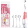 Szczoteczka Seago Szczoteczka soniczna dla dzieci SEAGO, kolor różowy, 1xAAA 1,5V (brak w zestawie), 4 końcówki, SG-513 Pink