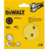 Koka slīpēšanas loksne DeWalt DT3102-Q; K60; 125 mm; 10 gab.