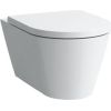 Laufen pods Kartell Rimless Compact, stiprināms pie sienas, 370x490 mm, balts