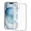 Vmax Set MagSafe Case Aizsargapvalks + Tempered Glass Aizsargstikls 2,5D Priekš Apple iPhone 16 Plus