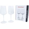Wine goblets 2pcs STRIPE POLAR H21,7cm 390ml, transparent glass