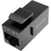 Keystone Jack Coupler Cat.6 UTP Vention IPGB0, black