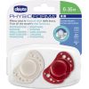 CHICCO Silikona knupis 6-12m 2gb., pink