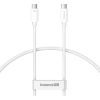 Kabel USB-C do USB-C Baseus Superior USB4, 240W, 1m (biały)