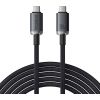 Fast Charging Cable Baseus Crystal Shine USB-C to USB-C 100W, 1,5m, 20Gb (black)