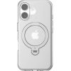 Torras Ostand Spin Case for iPhone 16 Plus (Transparent)