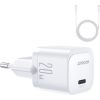 Joyroom   Joyroom JR-TCF02 USB-C PD 20W wall charger + USB-C cable - white