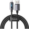 Mcdodo CA-5660 USB-A to Lightning cable with flashing light 1.2m (black)