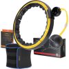 Komplekts SET HULA HOOP MAGNETIC BLACK/YELLOW HHM21 WITH WEIGHT + COUNTER HMS + SLIMMING BELT BR1313 Vingrošanas riņķi