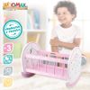 Polesie Dabīgā koka šūpošanas gultiņa lellēm no 30 līdz 40 cm 3+ CB46474