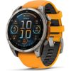 GARMIN Fenix 8 47 mm, AMOLED, Sapphire Titanium with Spark Orange/Graphite Silicone Band