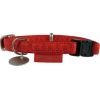 Zolux Obroża regulowana Mac Leather 10 mm - czerwony