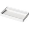 PAA izlietne Infinity 80, 800x470 mm, ar izplūdi, balta silkstone