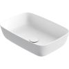 Balteco izlietne Neo R, 540x380 mm, uz virsmas, matēta balta akmens masas