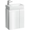 Laufen izlietnes skapītis Pro S, 470 x275 mm, h=605 mm, 1D, kreisā puse, 2 plaukti labā pusē, spīdīgi balts