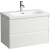 Laufen izlietnes skapītis Lani, 785x440 mm, h=530 mm, 2A, spīdīgs balts
