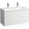 Laufen izlietnes skapītis Lani, 985x450 mm, h=515 mm, 2A, spīdīgs balts
