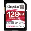 Kingston Technology 128GB Canvas React Plus SDXC UHS-II 280R/100W U3 V60 for Full HD/4K