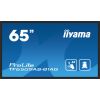 Monitor iiyama iiyama TF6539AS-B1AG signage display Płaski panel Digital Signage 163,8 cm (64.5") LED 500 cd/m 4K Ultra HD Czarny Ekran dotykowy Procesor wbudowany Android 24/7