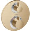 Hansgrohe iebūvējamā termostata Ecostat S virsapmetuma daļa, ar 2 izejām, brushed bronze